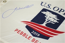 Gary Woodland Signed Ltd Ed 2019 US Open at Pebble Beach Embroidered Flag JSA #DD62516