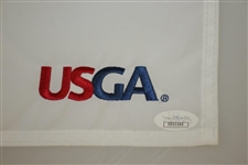 Gary Woodland Signed Ltd Ed 2019 US Open at Pebble Beach Embroidered Flag JSA #DD62516
