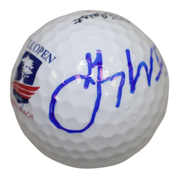 Gary Woodland Signed 2019 US Open at Pebble Bach Logo Golf Ball JSA #DD51610