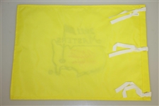 Nick Faldo Signed 2011 Masters Embroidered Flag with Years Won Notation JSA #EE96293