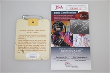 Sandy Lyle Signed 1988 Masters Tournament Badge #A8547 JSA #EE96310