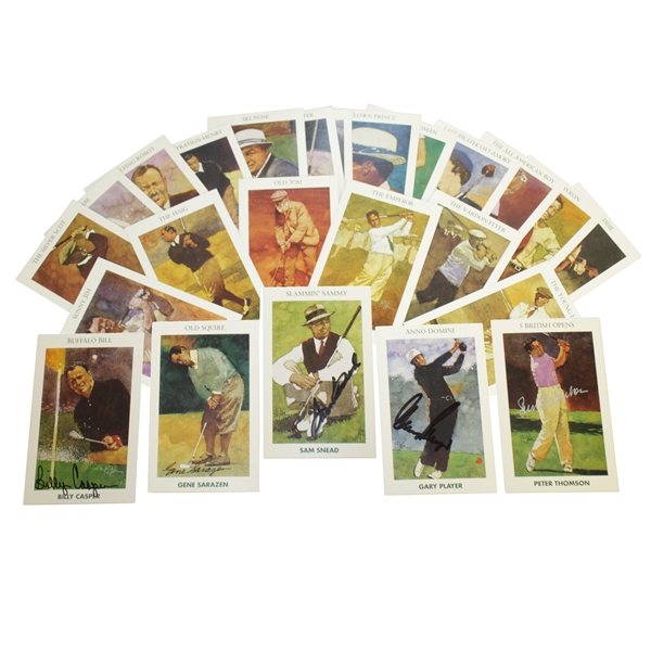 Sam Snead, Gene Sarazen, Gary Player & others Signed 'Golf's Greatest' Cards JSA Certifications