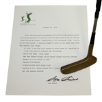 Sam Snead Personal 1965 Grand Masters Collection Side-Saddle Putter with Signed Letter JSA #EE96333