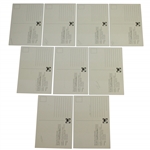 Nine Open Champions Signed 'Spirit of St. Andrews' Postcards - Watson, Faldo, & others JSA ALOA