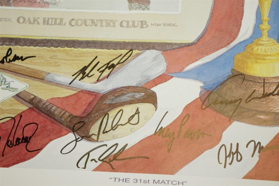 1995 Ryder Cup at Oak Hill Country Club Team USA Signed Poster FULL JSA 