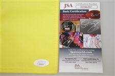 Trevor Immelman Signed 2014 Masters Embroidered Flag JSA #EE96297