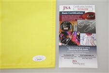 Vijay Singh Signed 2014 Masters Embroidered Flag JSA #EE96298