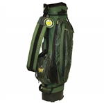 Masters Tournament Green Stand Bag with 2001 Bag Tag - Good Condition