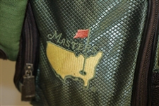 Masters Tournament Green Stand Bag with 2001 Bag Tag - Good Condition