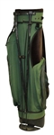Masters Tournament Green Stand Bag with 2001 Bag Tag - Good Condition