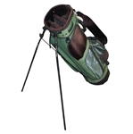 Masters Tournament Green Stand Bag with 2001 Bag Tag - Good Condition