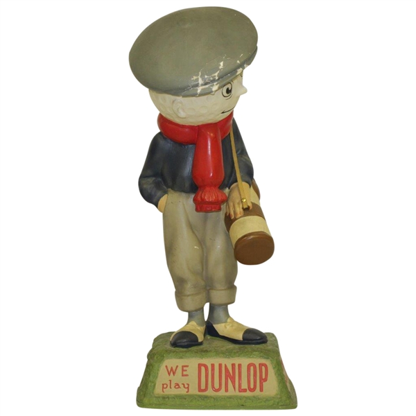 1940's Dunlop Golf Ball Caddie We Play Dunlop Advertising Figural Point Of Purchase Display