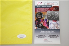 Adam Scott Signed 2013 Masters Embroidered Flag JSA #EE96296