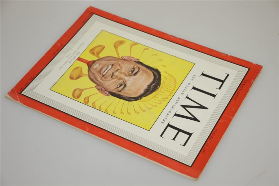 1949 Time Magazine with Ben Hogan on Cover - January 10th