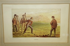 'Golfing' British Print by Joseph Kronheim And Co. - London