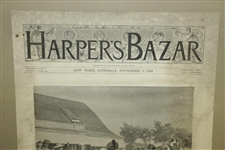 1894 Harper's Bazar Publication Featuring AB Frost's Depiction of Lady Golfer on Cover