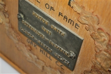 Horton Smith's Personal Oak Hill 'Hill of Fame' Award Plaque From 1961