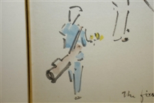 'The First Shot of the Year' Watercolor 