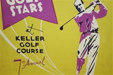 1937 St Paul Open Broadside From Sam Snead's 4th Win - Vibrant Colors