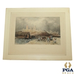1837 'St Andrews From the Pier' Hand Colored Engraving 