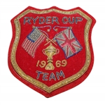 Ray Floyds 1969 Ryder Cup Contestant Bullion Blazer Crest / Badge