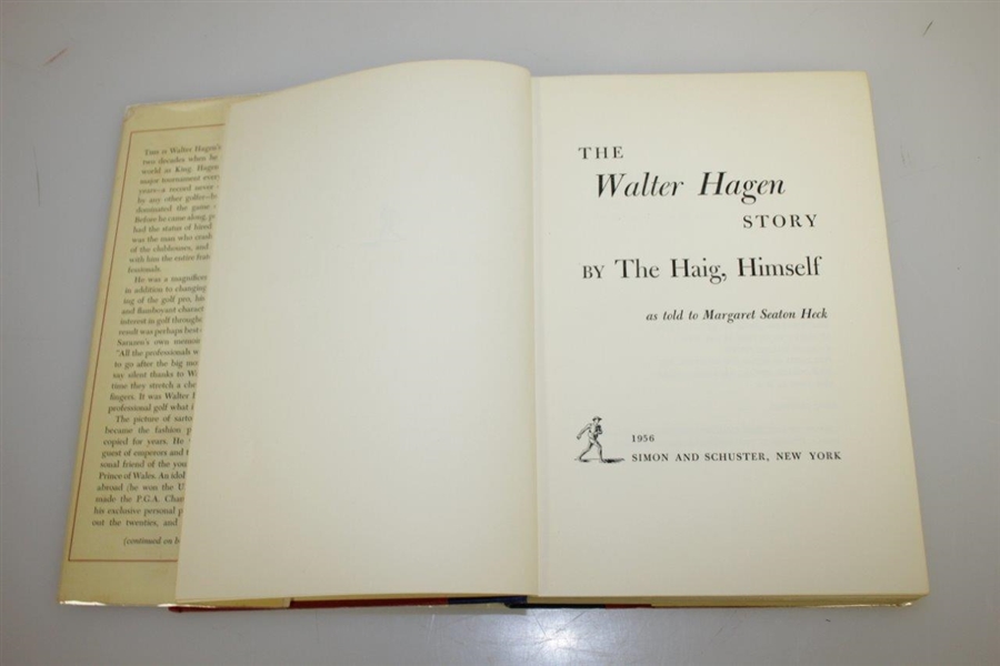Walter Hagen Signed 'The Walter Hagen Story' Book JSA ALOA