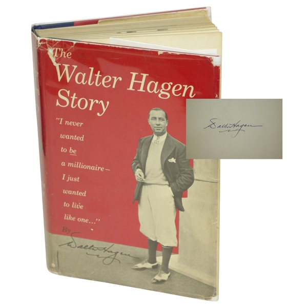 Walter Hagen Signed 'The Walter Hagen Story' Book JSA ALOA