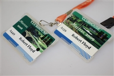 2008 & 2009 Masters Tournament Clubhouse Credentials Badges