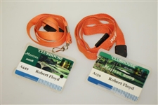 2008 & 2009 Masters Tournament Clubhouse Credentials Badges