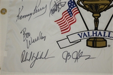 Ray Floyd's 2008 Ryder Cup Valhalla Team USA Signed Embroidered Flag - Vice Captain JSA ALOA