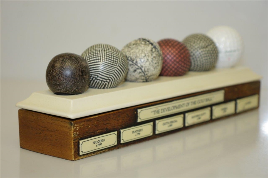 'The Development of the Golf Ball' Presentation Display Piece 