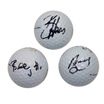 FedEx Cup Winners Bill Haas, Brandt Snedeker, & Billy Horschel Signed Golf Balls JSA ALOA