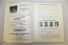 1953 The Labatt Open Tournament Program with Doug Ford Signed 3x5 Card JSA ALOA