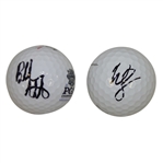 Bubba Watson & Webb Simpson Signed Golf Balls JSA ALOA