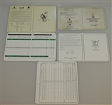 John Daly, Hubert Green, Justin Leonard, Tom Kite, & Tom Weiskopf Signed Scorecards JSA ALOA