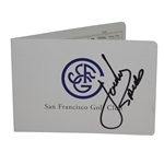 Jordan Spieth Signed San Francisco Scorecard - Full Signature! JSA ALOA
