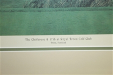 The Clubhouse & 17th At Royal Troon Golf Club Ltd Ed Litho By Linda Hartough - 251/850