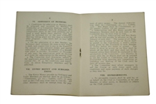 1915 Falkirk Tryst Golf Club Rules Booklet