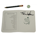 Tom Watson Signed Augusta National Golf Club Scorecard JSA ALOA