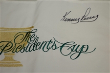 Fred Couples & Kenny Perry Signed 2009 Presidents Cup Flag JSA ALOA