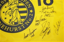 Nicklaus, Watson, Player & Others Signed 2005 US Open Champs Flag w/ Dates JSA ALOA
