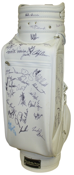 Watson, Langer, Crenshaw, Trevino, Couples & Others Signed Toshiba Classic Bag JSA ALOA