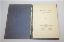 1925 History of Golf in Southern California 1st Ed. Book