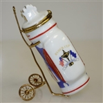 1995 Ryder Cup at Oak Hill Ceramic Limited Ed Golf Bag on Pull Cart - Made in France