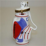 1995 Ryder Cup at Oak Hill Ceramic Limited Ed Golf Bag on Pull Cart - Made in France