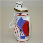 1995 Ryder Cup at Oak Hill Ceramic Limited Ed Golf Bag on Pull Cart - Made in France