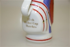 1995 Ryder Cup at Oak Hill Ceramic Limited Ed Golf Bag on Pull Cart - Made in France