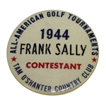 1944 All American Tournament Tam O' Shanter CC Contestant's Badge - Byron Nelson Victory