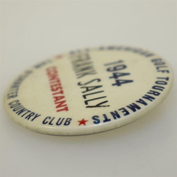 1944 All American Tournament Tam O' Shanter CC Contestant's Badge - Byron Nelson Victory