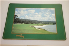 Pebble Beach Cork Board Pace Mats featuring 7th & 18th Holes